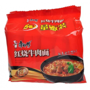 「康師父」紅焼牛肉麺 106g*5包